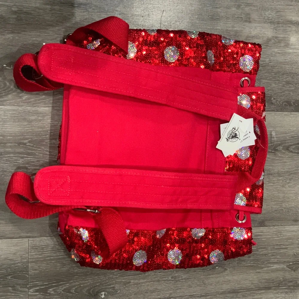 New Disney red/silver polka dot backpack
sequin backpack - Picture 7 of 9